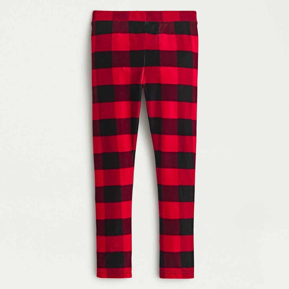 J. Crew Crewcuts Stretch Velvet Leggings Buffalo